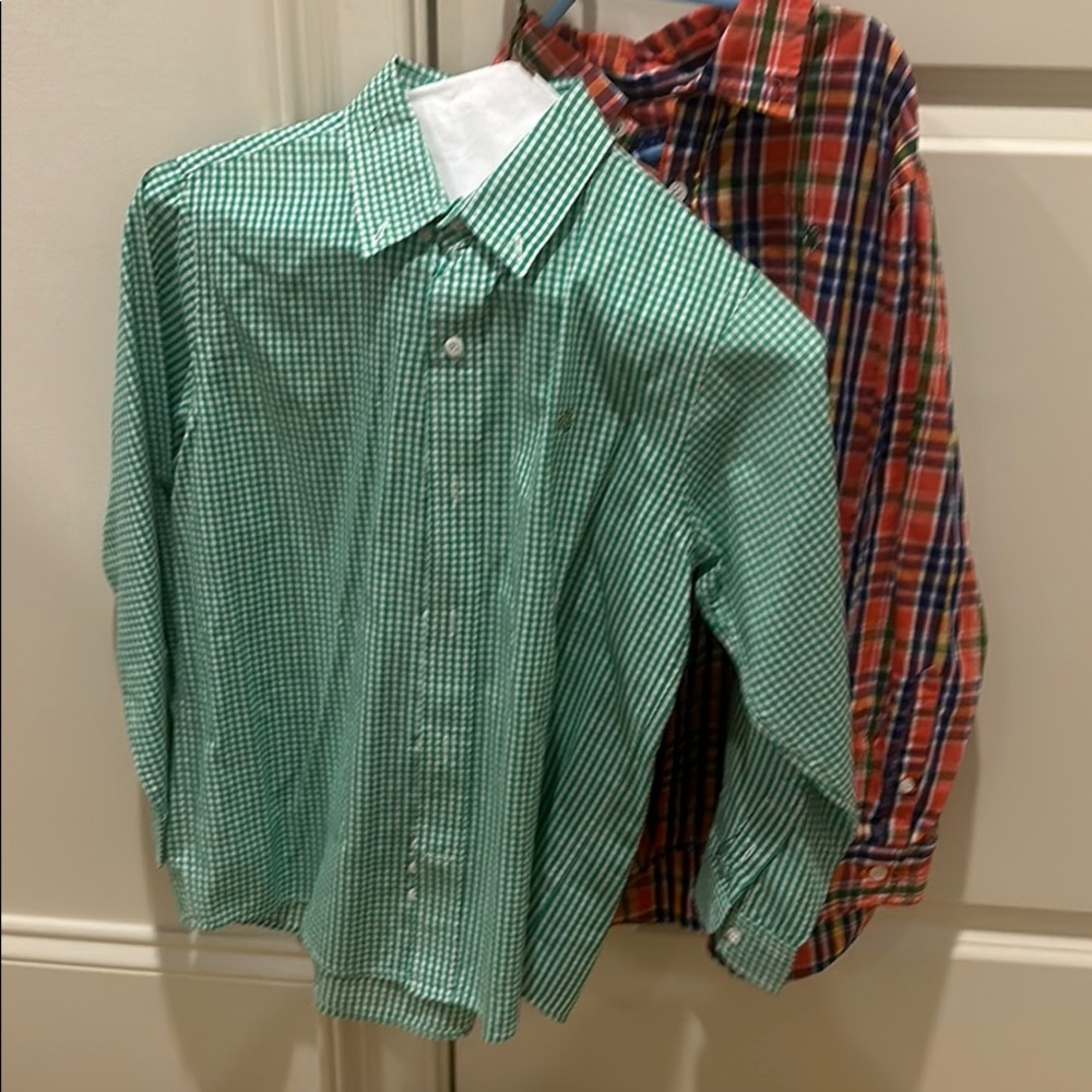 2 J Bailey size boys 8 button down shirts